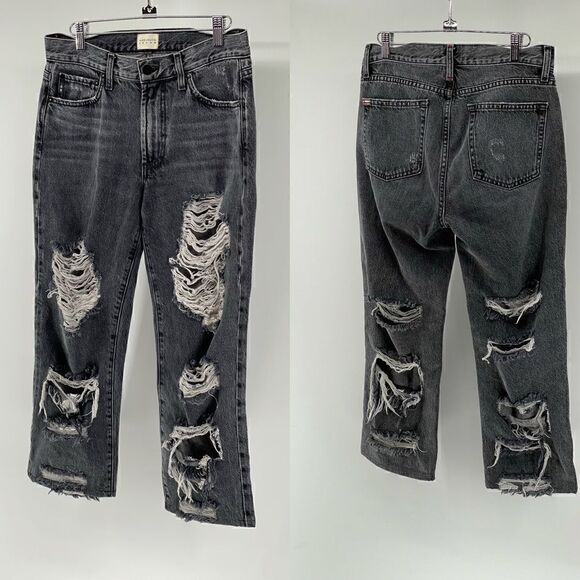 ALICE + OLIVIA jeans distressed crop size 27 - Picture 16 of 16